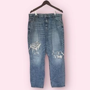 (2 for $35) Curvy Ripped Mom Jean
